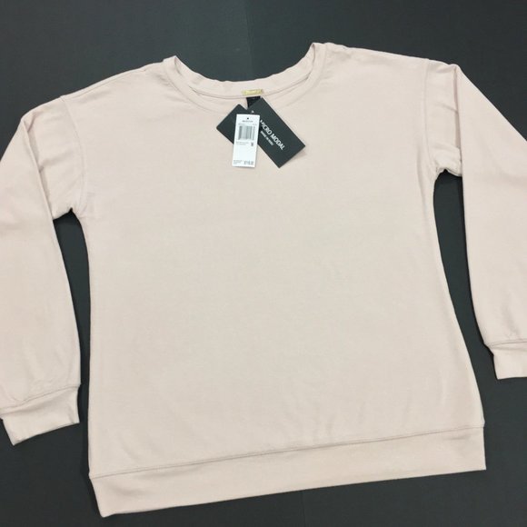 Magaschoni ~ Peru Micro Modal Double Layer Crew Neck Sweater Pullover - Picture 5 of 10